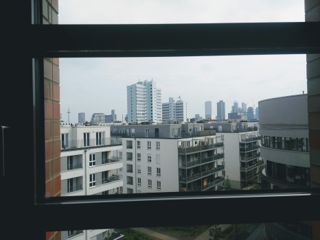 Businessfotos über den Dächern von Frankfurt am Main